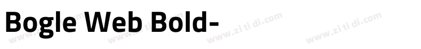 Bogle Web Bold字体转换